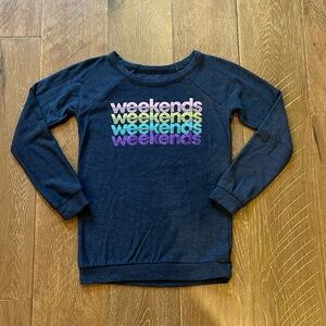 CHASER- Glittery Embellished WEEKENDS Multi-Colored Design - Size kids 10